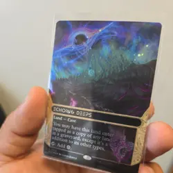 MTG Echoing Deeps BORDERLESS GALAXY FOIL 0103 EOS - Image 1