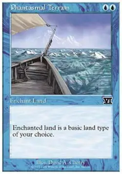 Phantasmal Terrain - Medium Play MTG Classic 6th Edition - Image 1