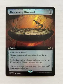 MTG Thrumming Hivepool EXTENDED ART FOIL 0356 EOE - Image 1