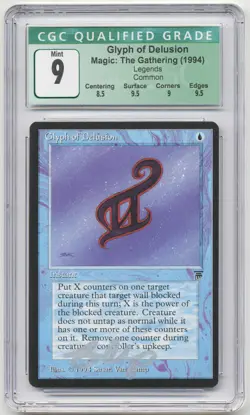 Graded Silver Signed Glyph of Delusion CGC 9 Legends Artist Susan Van Camp MTG! - Image 1