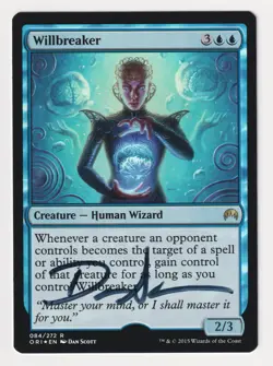 Signed FOIL Willbreaker Proof Sketch LP Artist Dan Scott 2015 MTG Magic AP 1/30! - Image 2