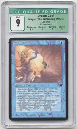 Graded Silver Signed Dream Coat CGC 9 MINT Legends Artist Anthony S. Waters MTG! - Image 1