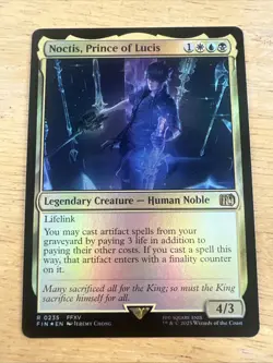 Noctis, Prince of Lucis #235 (Foil) (NM) Final Fantasy FIN Magic MTG - Image 1