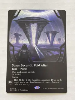 MTG Susur Secundi, Void Altar BORDERLESS GALAXY FOIL 0379 EOE - Image 1