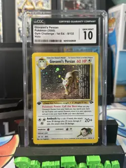 Pokemon Giovanni's Persian Gym Challenge 1st Edition Holo Rare #8 CGC 10 - Image 1