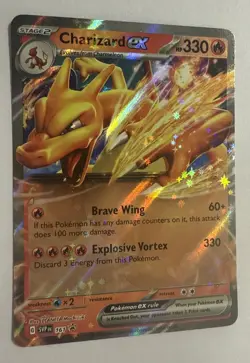 Pokemon Charizard ex 161 Sv: Scarlet & Violet Promo Cards Holo Freshly Pulled - Image 2