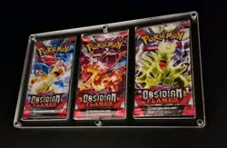 Booster Pack Display Case, Display 3 Booster Packs (Pokemon and Yugioh Boosters) - Image 4