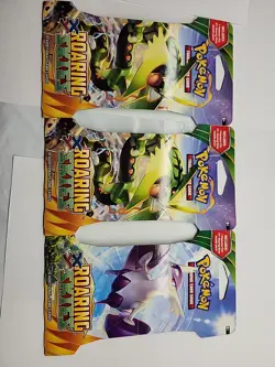 Pokemon XY Roaring Skies Sleeved Booster Pack Lot Of 3 Brand New Sealed - Image 1