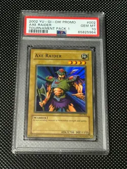 Yugioh PSA 10 Axe Raider TP1-002 Super Rare *5964 - Image 1