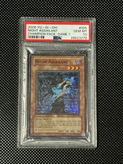Yugioh PSA 10 2006 Night Assailant CP01-EN005 Super Rare *3278 - Image 1