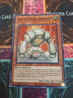 Yugioh Koa'ki Meiru Sandman SESL-EN049 Super Rare 1st Edition Near Mint - Image 1