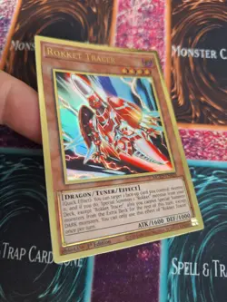 Yugioh Rokket Tracer MGED-EN020 Premium Gold Rare 1st Edition Near Mint - Image 2