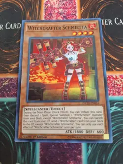 Yugioh Witchcrafter Schmietta INCH-EN016 Super Rare 1st Edition Near Mint - Image 1