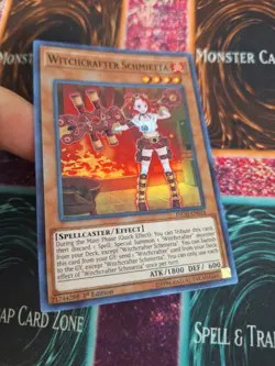 Yugioh Witchcrafter Schmietta INCH-EN016 Super Rare 1st Edition Near Mint - Image 2