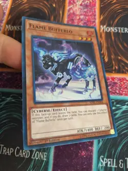 Yugioh Flame Bufferlo SDPL-EN004 Super Rare 1st Edition Near Mint - Image 2