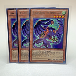 3x Yugioh Heraldic Beast Twin-Headed Eagle CBLZ-EN015 Unlimited Rare - NM 💎 - Image 1