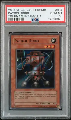 Yugioh PSA 10 2002 Patrol Robo TP1-004 Super Rare *6823 - Image 1