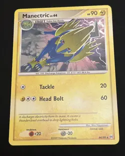 Pokemon TCG Manectric Rare Card 44/99 Arceus 2009 - NM - Image 1
