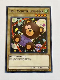 1st Edition Doll Monster Bear-Bear BACH-EN094 Battle of Chaos Yugioh Card - Image 1