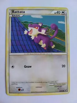Rattata 64/90 Pokemon Card HGSS Undaunted Regular Common - Image 1