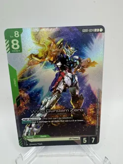 Wing Gundam Zero GD01 Newtype Rising GD01-024 LR Gundam Card Game TCG - Image 3
