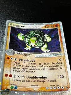 Golem ex 91/97 - EX Dragon Holo Ultra Rare Pokemon Card LP Vintage E-Reader - Image 2