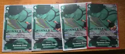 4x One Piece Card Game TCG Roronoa Zoro EB02-019 Winner Pack 2025 Vol. 3 - Image 1