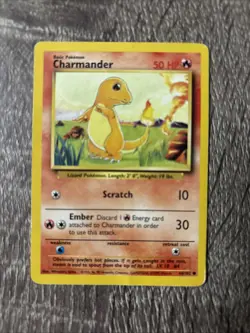 Pokemon TCG Charmander Base Set, Regular Common Card 46/102 - Image 1