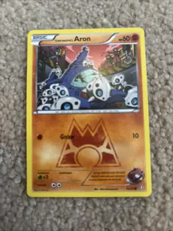 Pokemon Team Magma's Aron Double Crisis 12/34 Regular Card - Image 1
