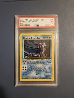 Pokemon Neo Revelation 2001 Shining Gyarados Holo Card #65/64 PSA 5 - Image 1
