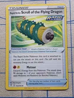 Rapid Strike Scroll of the Flying Dragon - 153/203 - Uncommon - Pokemon Card - Image 1