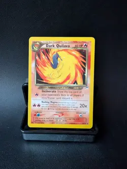 Dark Quilava 39/105 Neo Destiny Uncommon Non Holo Vintage Rare Pokemon Card LP - Image 1