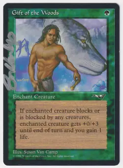 Silver Signed Gift of the Woods LP Alliances Artist Susan Van Camp MTG Magic! - Image 1