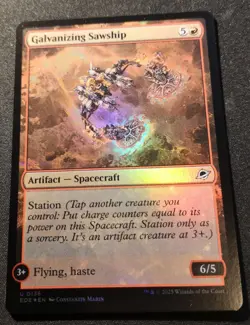 Galvanizing Sawship - Foil - EOE - MTG - EN - NM - 0136 - Image 1