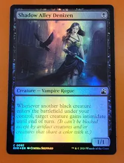 1x Shadow Alley Denizen | FOIL | Ravnica Remastered | MTG Magic Cards - Image 1