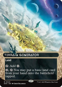 MTG 1x Terrain Generator BORDERLESS (M/NM) Stellar Sights Edge of Eternities - Image 1
