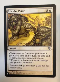 MTG Magic the Gathering Stir the Pride (DST-16/3034) The List NM - Image 1