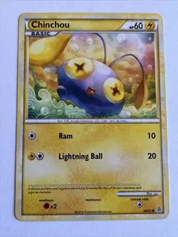 Chinchou 48/95 Pokemon HS Unleashed Regular Common - Image 1