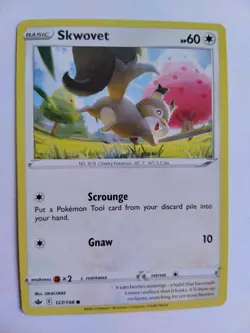 Skwovet 127/198 Pokemon Chilling Reign Regular Common - Image 1