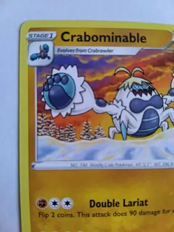 Crabominable 085/198 Pokemon Chilling Reign Regular Uncommon Alignment Error - Image 3