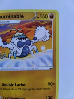 Crabominable 085/198 Pokemon Chilling Reign Regular Uncommon Alignment Error - Image 4