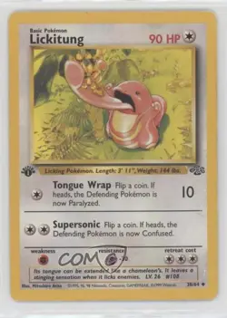 Lickitung 1st Ed. Pokemon Jungle #38 1999 7pk - Image 1