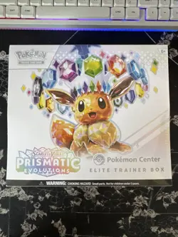 Prismatic Evolutions Pokemon Center Exclusive ETB - Sealed Elite Trainer Box - Image 1