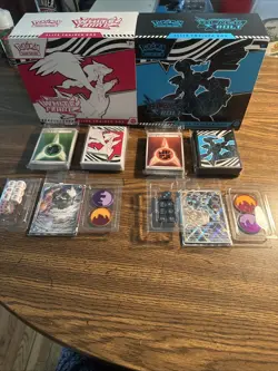 Black Bolt & White Flare ETB Boxes NO Packs With Promo & Accessories Pokemon TCG - Image 1