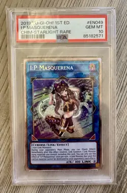 I:P Masquerena 1st Ed. Starlight CHIM-EN049 1st Ed. Yugioh PSA 10 Gem Mint - Image 1