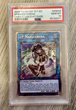 I:P Masquerena 1st Ed. Starlight CHIM-EN049 1st Ed. Yugioh PSA 10 Gem Mint - Image 2
