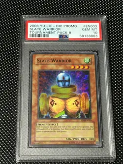 Yugioh PSA 10 Slate Warrior TP8-EN003 Super Rare Promo *8863 - Image 1