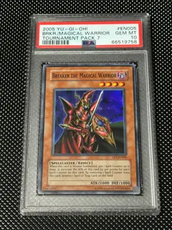Yugioh PSA 10 Breaker the Magical Warrior TP7-EN005 Super Rare Promo *9758 - Image 1