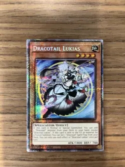 Yugioh Dracotail Lukias JUSH-EN001 Starlight Rare 1st Edition NM - Image 1