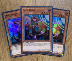 3x Lady Debug | Full Playset | SDPL-EN005 | Super Rare | 1st Ed | YuGiOh | Mint - Image 1